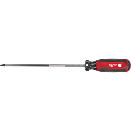 Square Screwdriver, #2 Tip, 12-7/10" L, Cushion Grip Handle