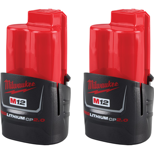 M12™ REDLITHIUM™ CP2.0 Compact Batteries, Lithium-Ion, 12 V, 2 Ah