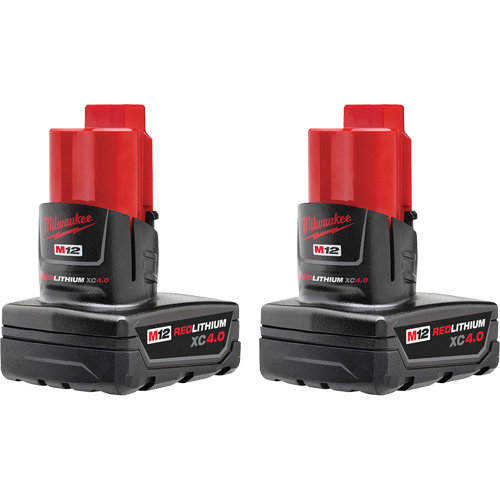 M12™ REDLITHIUM™ XC4.0 Batteries, Lithium-Ion, 12 V, 4 Ah