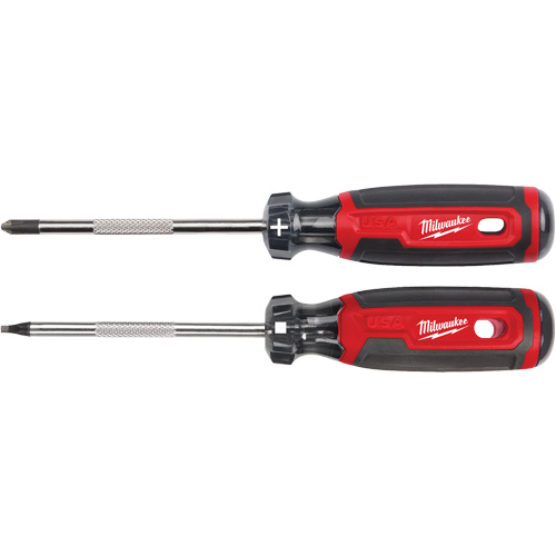 Cushion Grip Screwdriver Set, 2 Pcs.