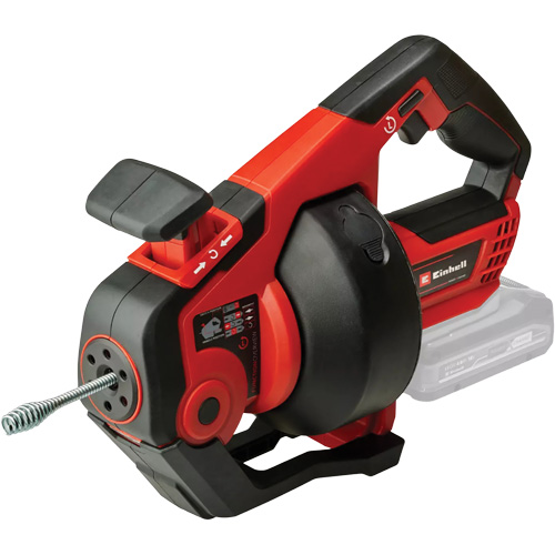 TE-DA 18/760 Li 18V Cordless Drain Auger (Tool Only), Powered, 25' Cable Length, 1/4" Cable Diameter