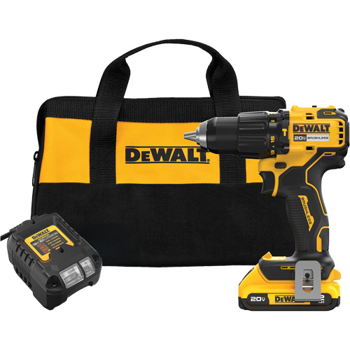 MAX* Brushless Cordless Hammer Drill Kit, Lithium-Ion, 20 V, 1/2" Chuck