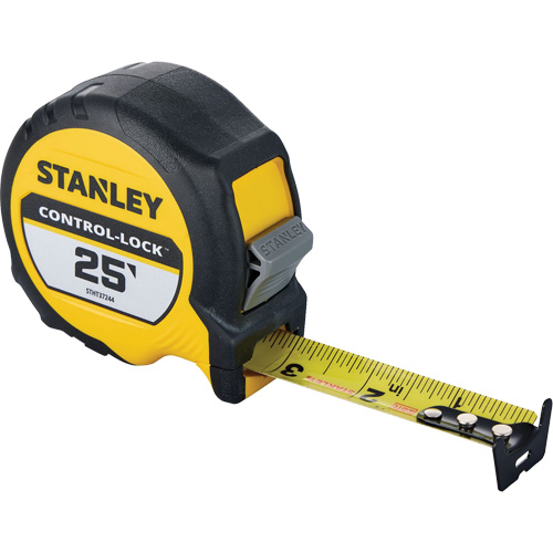 CONTROL-LOCK™ Tape Measure, 25 mm x 25', Imperial Graduations