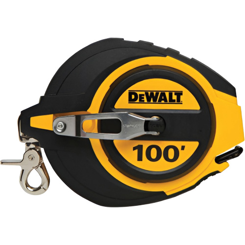 Closed Case Long Tape Measure, 100', Imperial Graduations