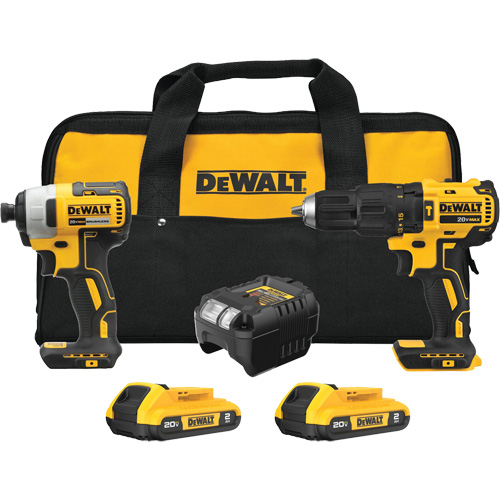 MAX Brushless Cordless Hammer Drill/Driver & Impact Driver 2-Tool Combo Kit, 20 V
