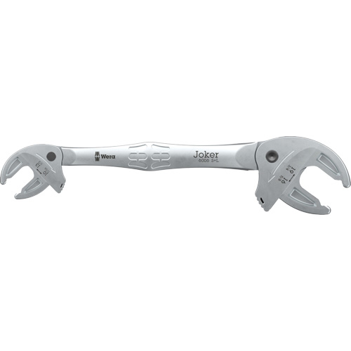 Joker S/L Self-Setting Double Open-End Spanner, 7/16" x 3/4", Plain