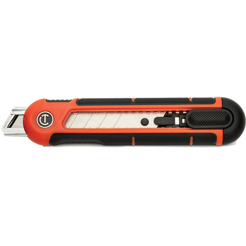 18mm Snap Off Blade Retractable Knife, Steel, Plastic Handle