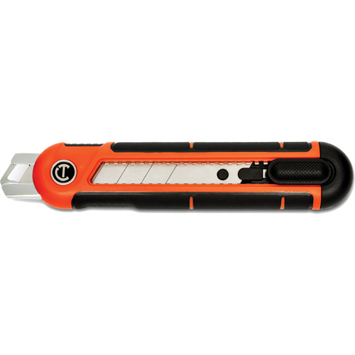25mm Snap Off Blade Retractable Knife, Steel, Plastic Handle