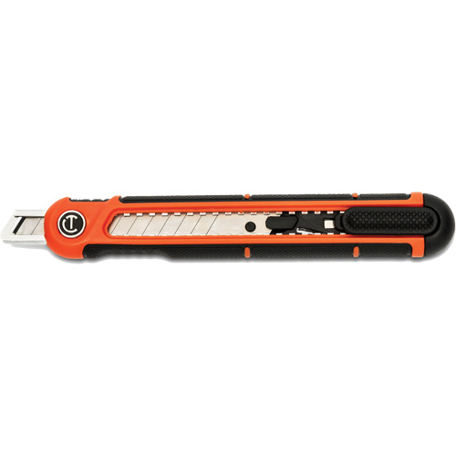9mm Snap Off Blade Retractable Knife, Steel, Plastic Handle