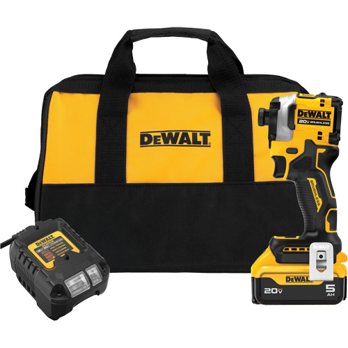 ATOMIC™ Brushless Cordless 3-Speed Impact Driver Kit, 1/4", 1825 in-lbs Max. Torque, 20 V, Lithium-Ion