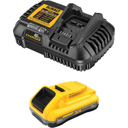 XR POWERPACK™ Battery & Charger Kit, Lithium-Ion, 20 V, 4 Ah