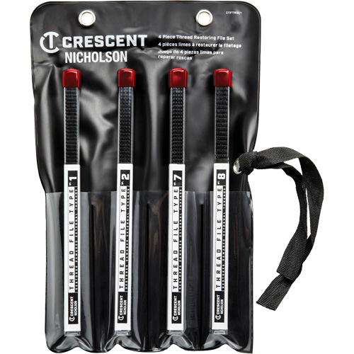 4-Piece Thread Restoring File Set, Square, 9"