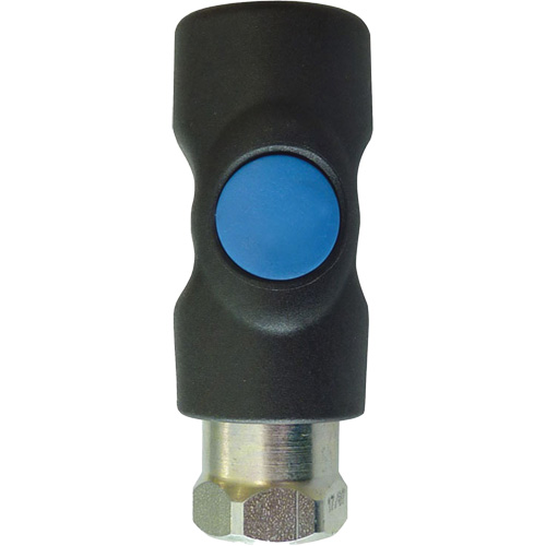 TOPQUIK S1 Industrial Quick Coupler, Polyester Composite/Stainless Steel, 1/4", Female NPT, 174 PSI