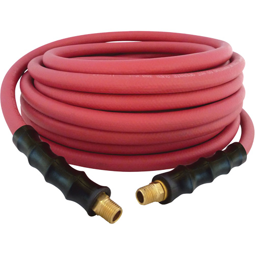 MAXPRO Rubber Hose, Air/Water, EPDM Rubber/Polyester, 3/8" dia. x 50', 300 psi, 1/4 NPT