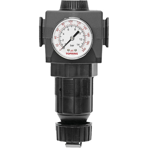 MODULAIR 400 Zinc Diaphragm Regulator, 1/2" NPT, 300 psi Max. PSI, In Line/Modular