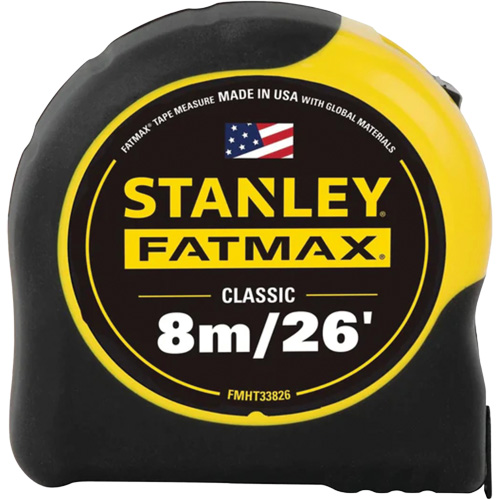 FATMAX® Tape Measure, 1-1/4" x 26'/8 m, Imperial & Metric Graduations