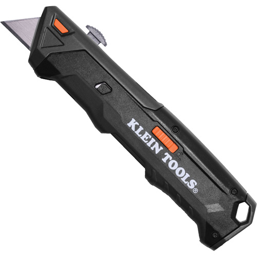 Auto-Loading Retractable Knife with Dual-Sided Blade Magazine, Steel, Plastic Handle
