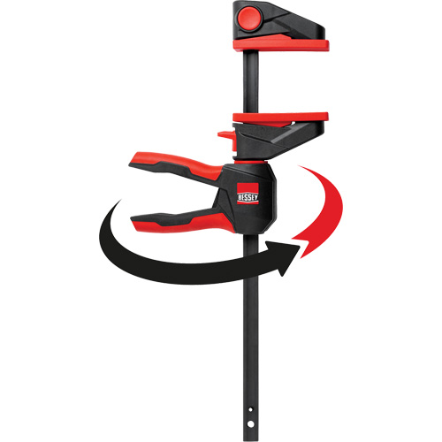 One-Hand Bar Trigger Clamps with 360° Rotating Handle, 18" (457.2 mm)