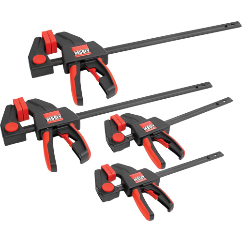 4-Piece Medium & Large Trigger Clamps Set, 12" (304.8 mm)/6" (152.4 mm)