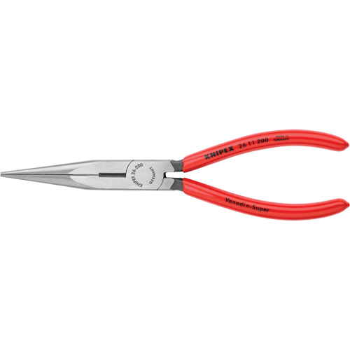 Long Nose Pliers with Cutter, 8" L