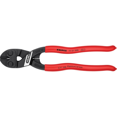 CoBolt® High Leverage Compact Bolt Cutters with Notched Blade, 8" L, Center Cut