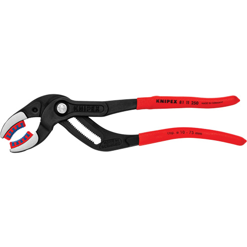 Pipe Gripping Pliers with Replaceable Plastic Jaws, 10"