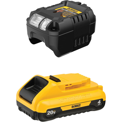 Compact Battery Kit, Lithium-Ion, 20 V, 4 Ah