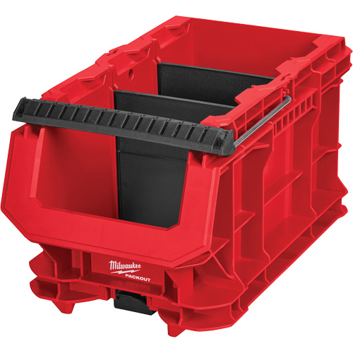 PACKOUT™ Compact Crate, 15-1/2" x 9-1/2" x 8-3/4", Black/Red