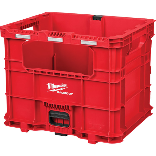 PACKOUT™ XL Crate, 15-3/4" x 18-5/8" x 15", Black/Red