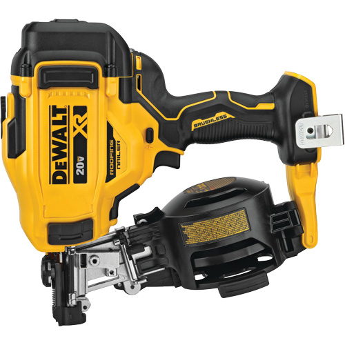 15° Cordless Coil Roofing Nailer, 20 V, Lithium-Ion