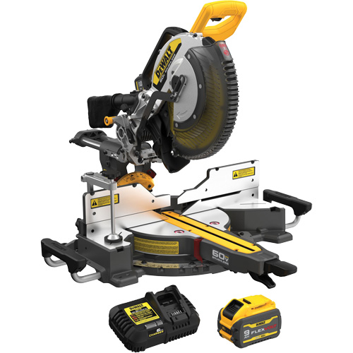 Brushless Cordless Double-Bevel Sliding Miter Saw Kit