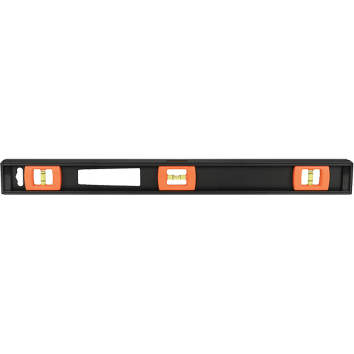 Heavy-Duty Contractor's Top-Reading Level, I-Beam, 2' L, Aluminum, 3, Non-Magnetic