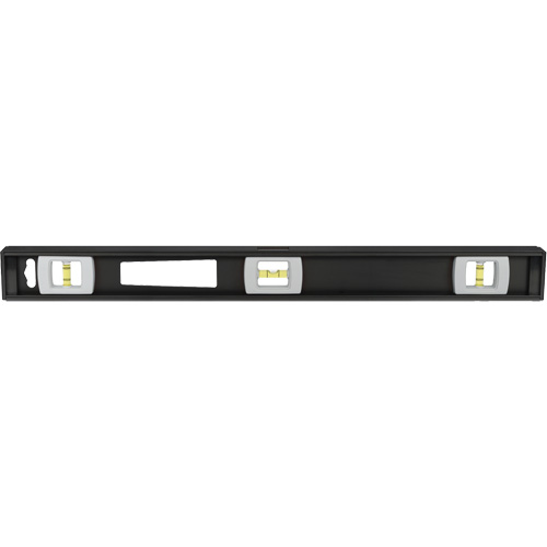 Heavy-Duty Contractor's Top-Reading Level, I-Beam, 2' L, Aluminum, 3, Magnetic