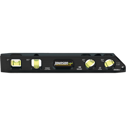 Billet Torpedo Level, 9" L, Aluminum, 4 Vials, Magnetic