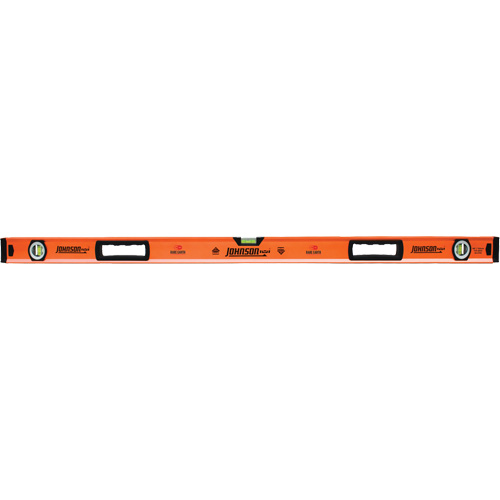 Level with Protective End-Caps, Box, 4' L, Aluminum, 3, Magnetic