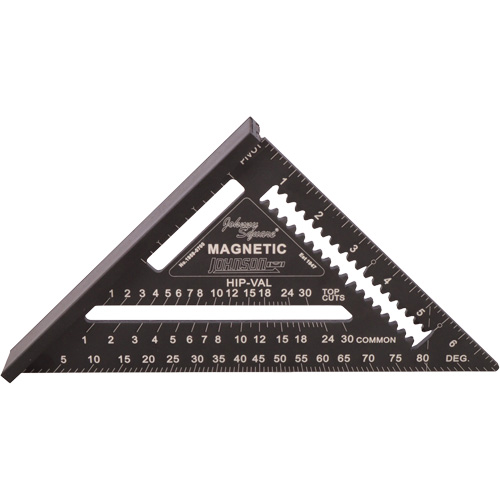 7" Magnetic Johnny Square® Laser Etched Rafter Square