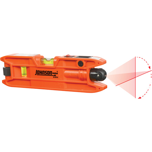 Torpedo Laser Level, 7" L, Plastic, 3 Vials, Magnetic