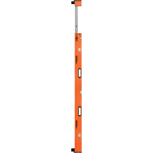 Heavy-Duty Extendable Plate Level, 10'/6' L, Aluminum, 3, Non-Magnetic