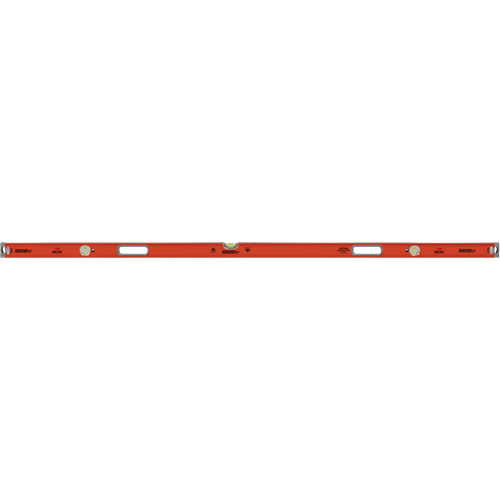 Heavy-Duty Box Level, Box, 6.5' L, Aluminum, 3, Magnetic