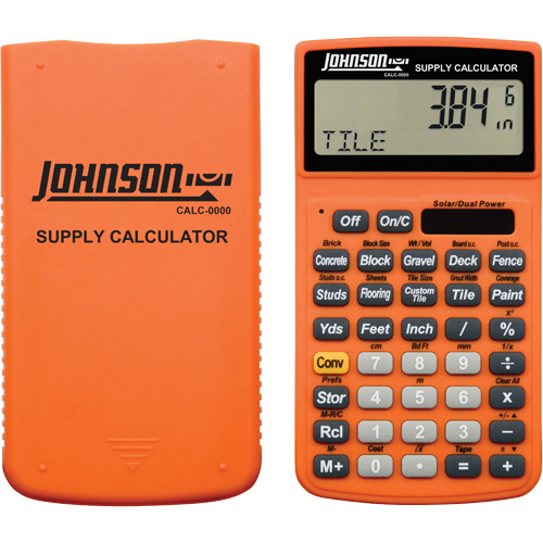 High-Visibility Orange Supply Calculator with Rugged Case