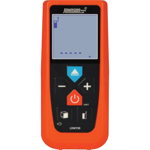 Laser Distance Meter, 2" - 150' (5.08 cm - 45.72 m) Range, Digital (Electronic)