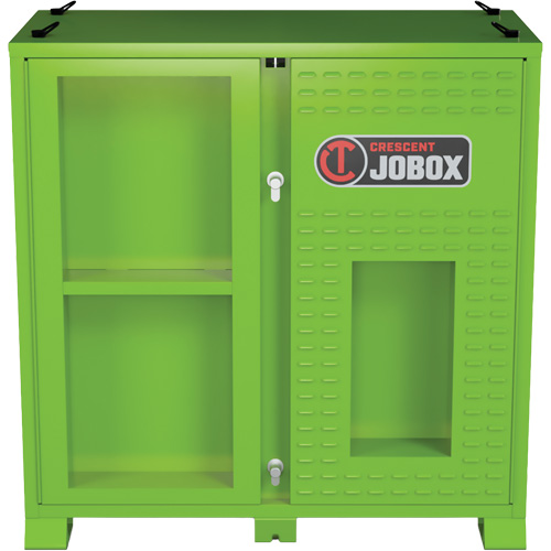 Ventilated Onsite PPE Storage Cabinet, Steel, High-Visibility Lime Green