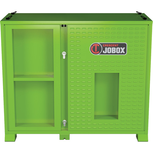 Ventilated Onsite PPE Storage Cabinet, Steel, High-Visibility Lime Green