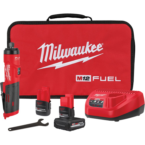FUEL™ Straight Die Grinder Kit, 1/4" Collet, 12 V, Lithium-Ion