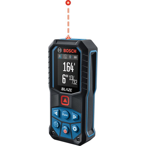 BLAZE™ Red Beam Laser Measure, 0' - 165' (0 m - 50.2 m) Range, Digital (Electronic)