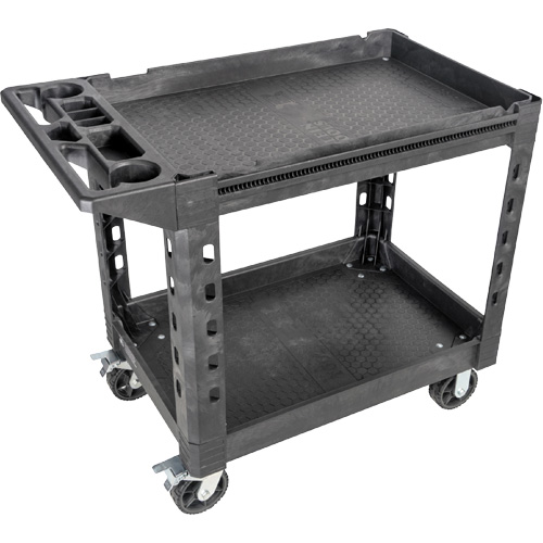 MODbox™ Utility Cart, 0 Drawers, 44-63/100" L x 25-1/2" W x 39" H, Black