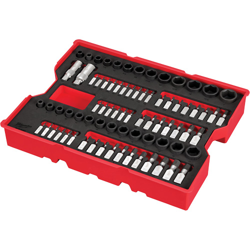 1/4” & 3/8” Drive Metric, SAE & Torx® Socket Set with Tray for PACKOUT™ Drawers, 77 Pcs