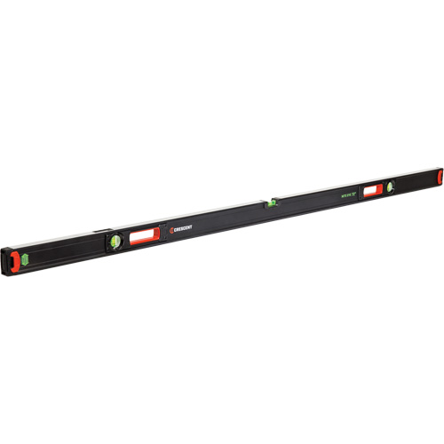 NITE EYE™ Beam Level, Box, 6' L, Aluminum, 3, Non-Magnetic