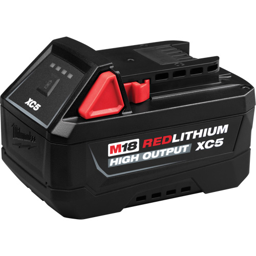 M18™ REDLITHIUM™ HIGH OUTPUT™ XC5™ Battery Pack, Lithium-Ion, 18 V, 5 Ah