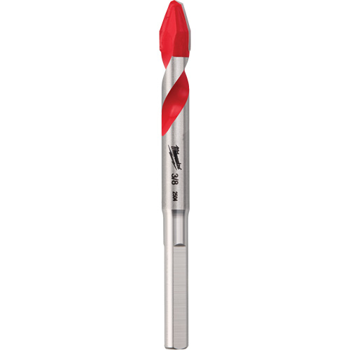 Hard Tile & Glass Specialty Drill Bit, 3/8", Carbide